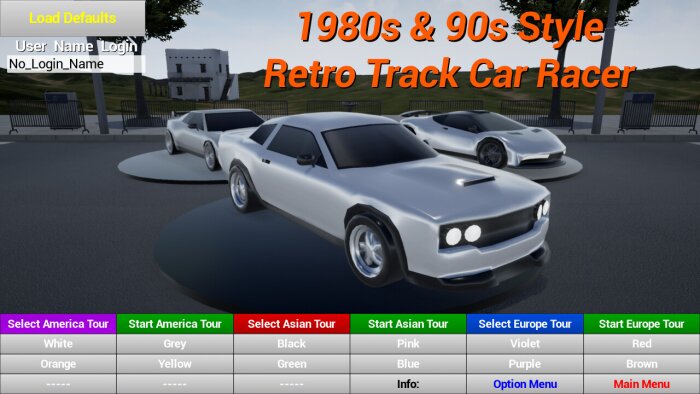 1980s90s Style - Retro Track Car Racer Download Free