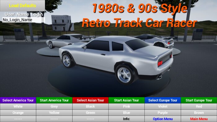1980s90s Style - Retro Track Car Racer Free Download Torrent