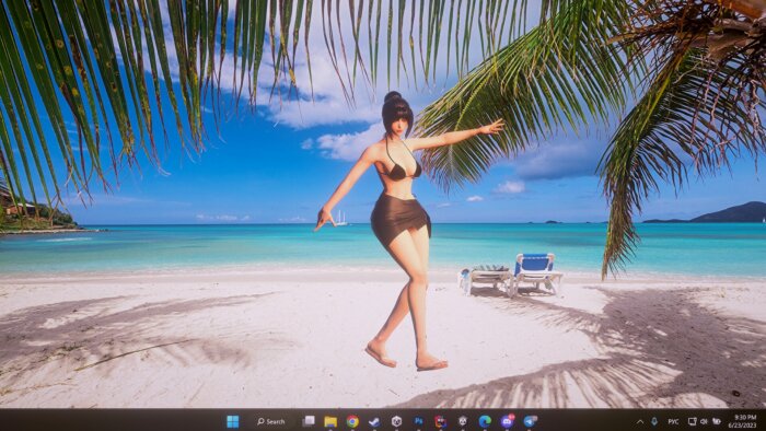 Desktop Beach Girls Download Free
