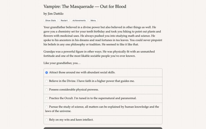 Vampire: The Masquerade — Out for Blood Download Free