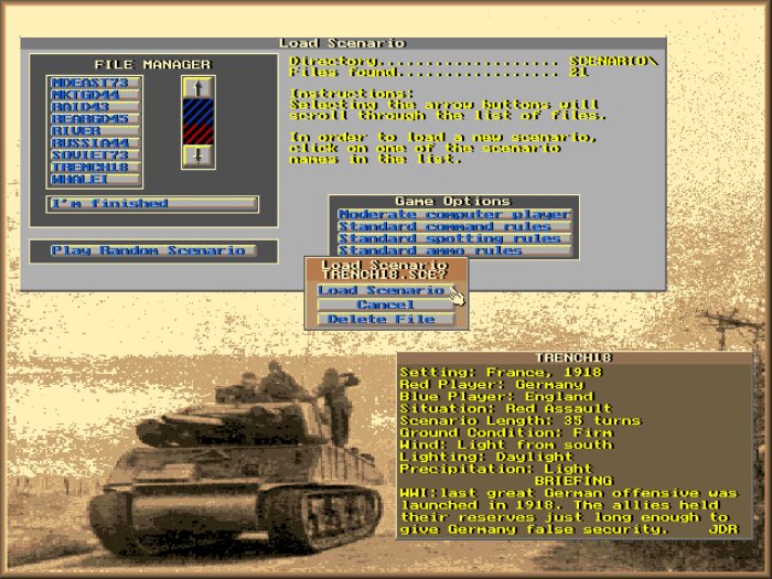Wargame Construction Set II: Tanks! Download Free